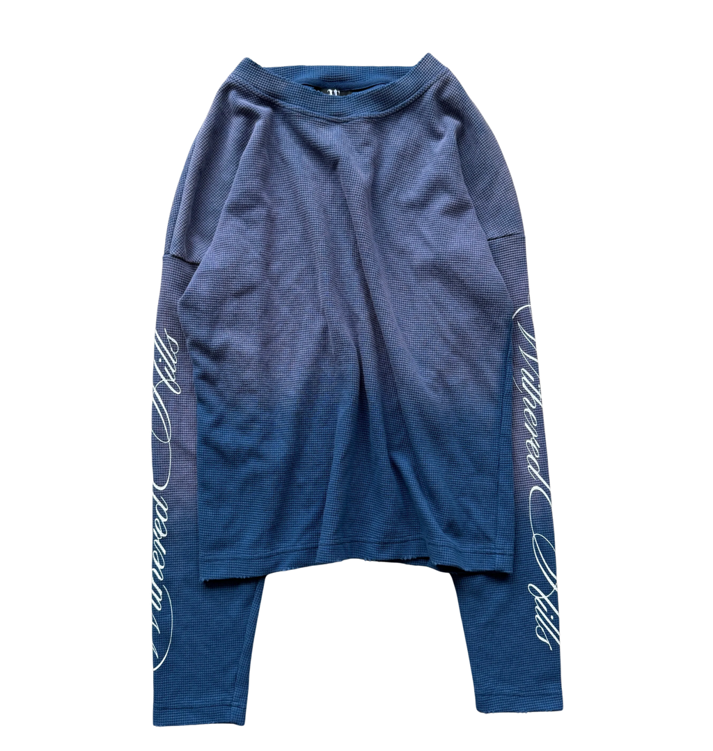 Indigo Script Waffle