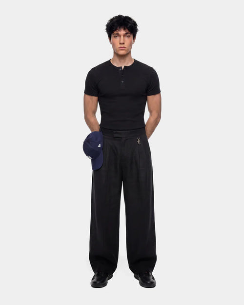 Pleated Linen Trousers
