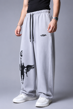 Rock Bottom Stonewashed Baggy Joggers