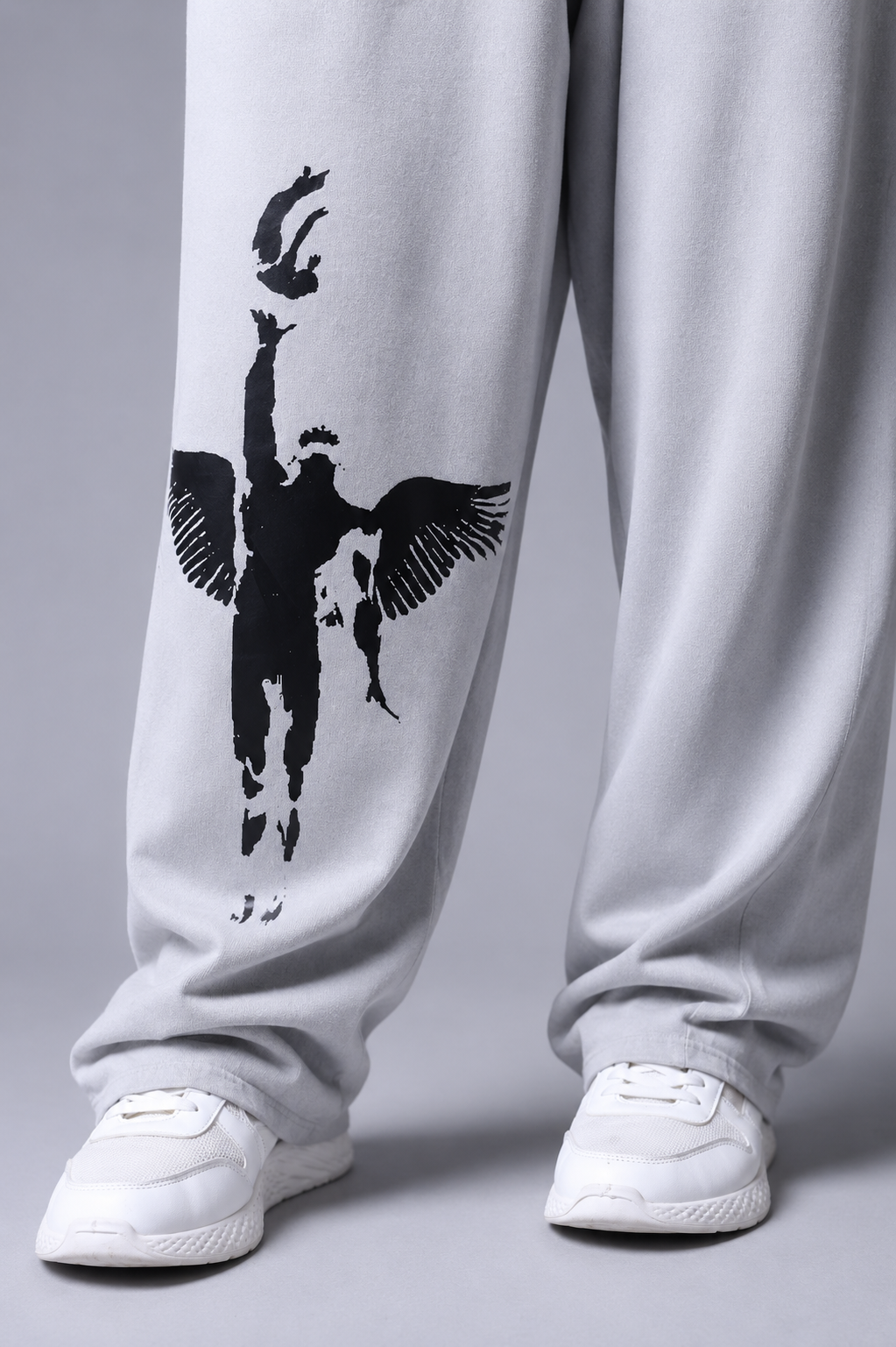 Rock Bottom Stonewashed Baggy Joggers