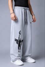 Rock Bottom Stonewashed Baggy Joggers