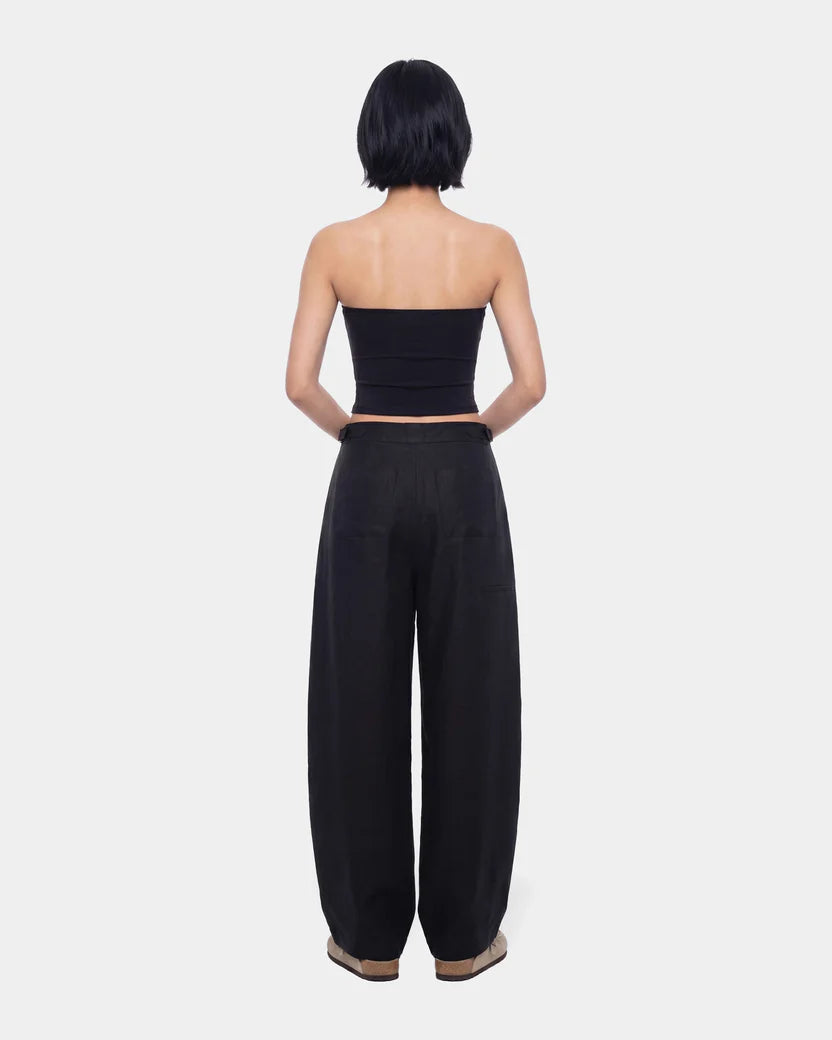 Pleated Linen Trousers