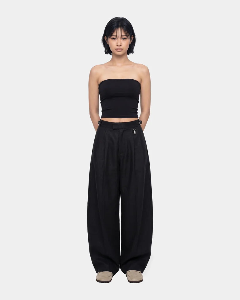 Pleated Linen Trousers