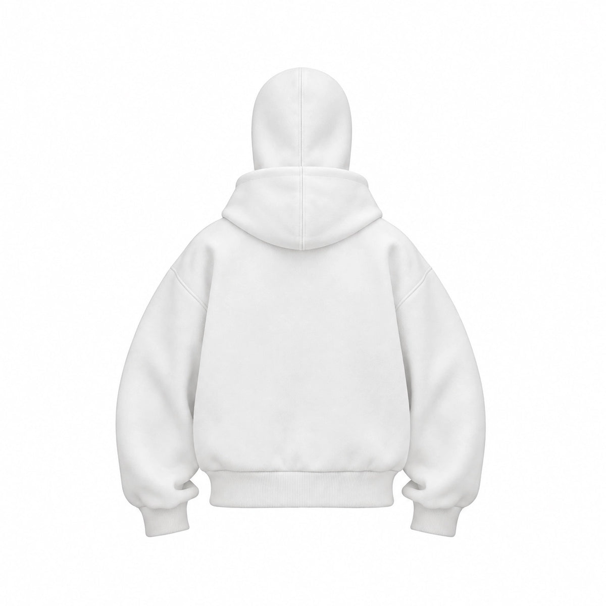 Zero Face White Hoodie